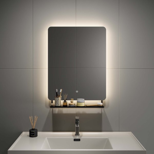 Bathroom Mirror With Shelf