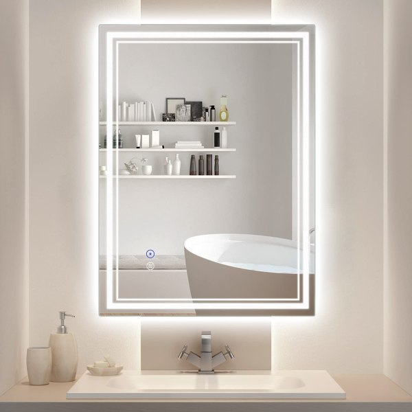 DAPAI DP019 24 x 32 inch Anti-Fog Backlit LED Bathroom Mirror with Lights