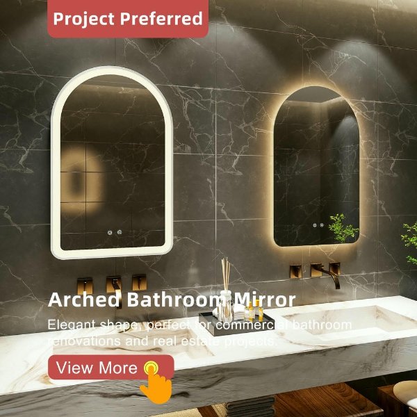 Arch LED Bathroom Mirror