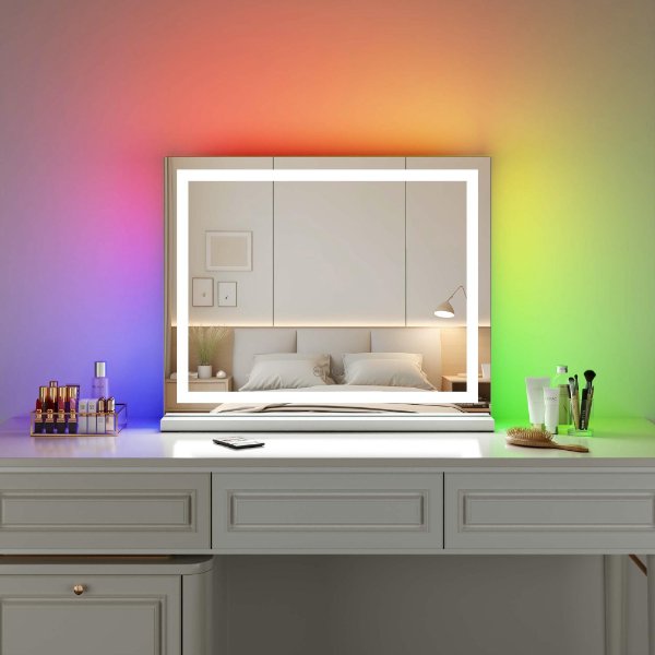 Desktop RGB Led Vanity Mirror